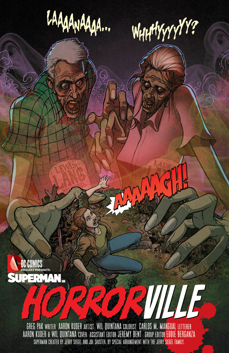 Illustration for article titled Exclusive DC preview: Smallville becomes āHorrorvilleā in Action Comics #36